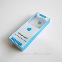 mobile phone accessories plastic packaging box clear PVC packaging for data cable