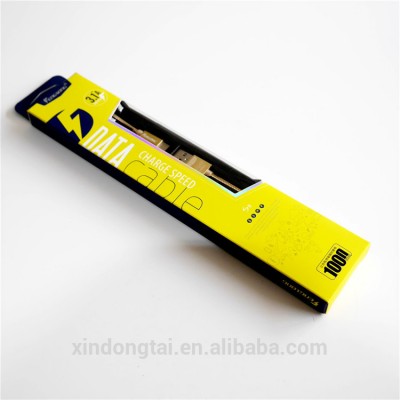 mobile phone plastic retail package for 1M data cable