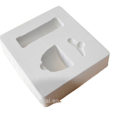 Custom eco-friendly white flocking plastic blister tray for cosmetics