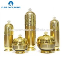 Hot sale gold korea style bottles and jars supplier